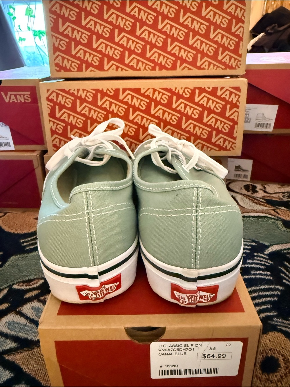 BRAND NEW Vans Authentic Sneakers  Color Theory Iceberg Womens 9.5/Mens 8 - Picture 4 of 7